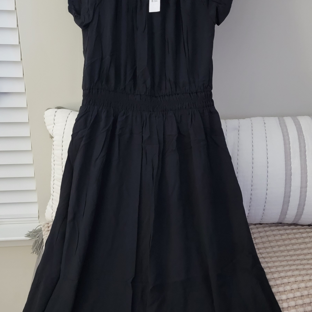 Black Cinch Waist Dress